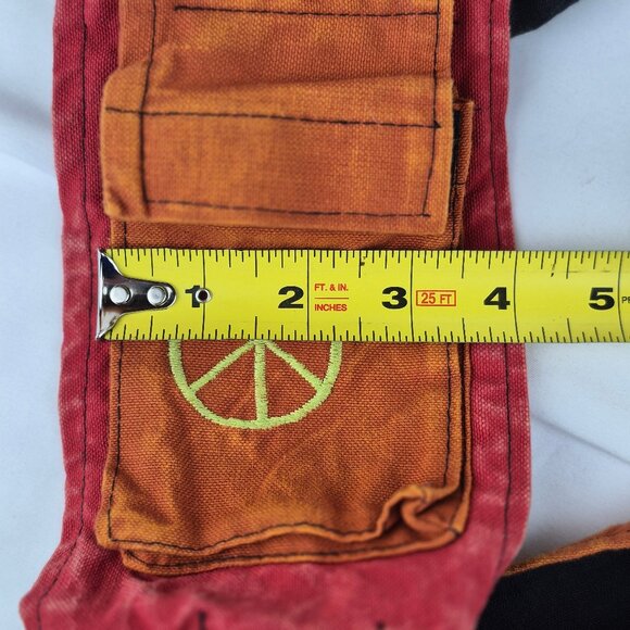 Rising International Patchwork Distressed Tye Die Multi Color Large Hobo Bag - Picture 14 of 16